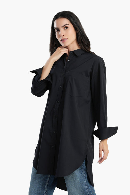 Hip Length Basic Shirt