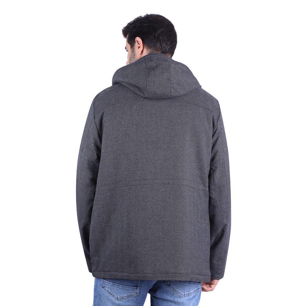 Side Pocket Hooded Jacket