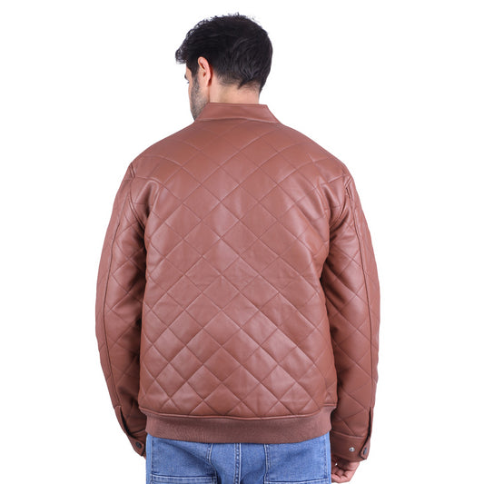 Stitched Leather Jacket