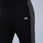 Black Stride Contrast Panel Leggings