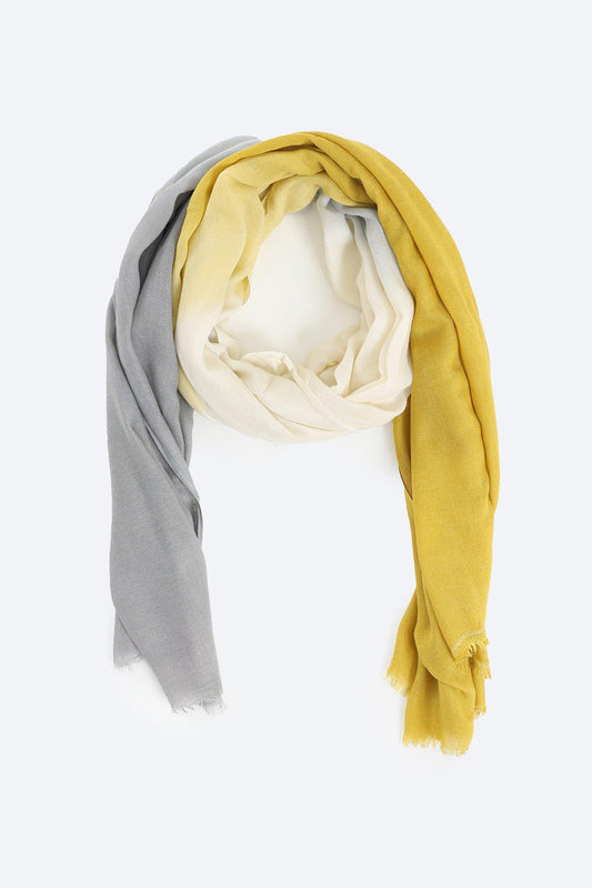 Dark Yellow Colored Cotton Scarf