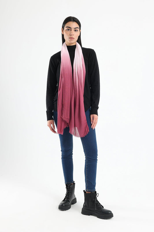 Wine Colored Cotton Scarf