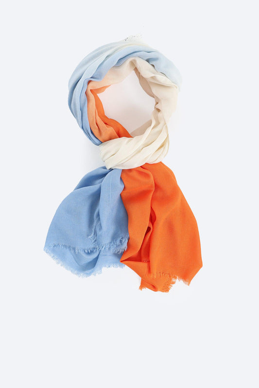 Orange Colored Cotton Scarf