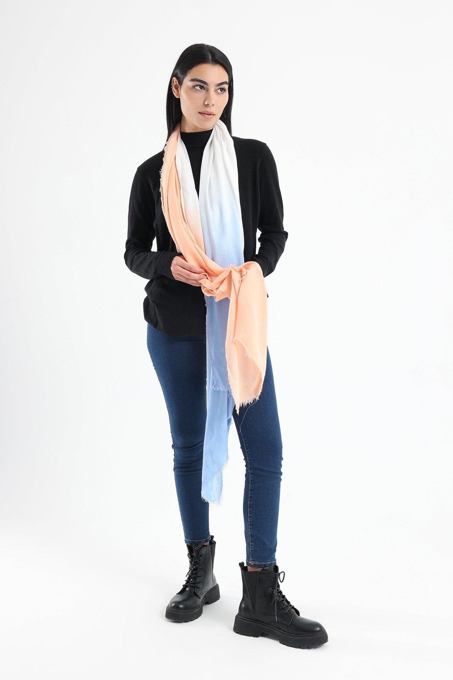 Light Simon Colored Cotton Scarf