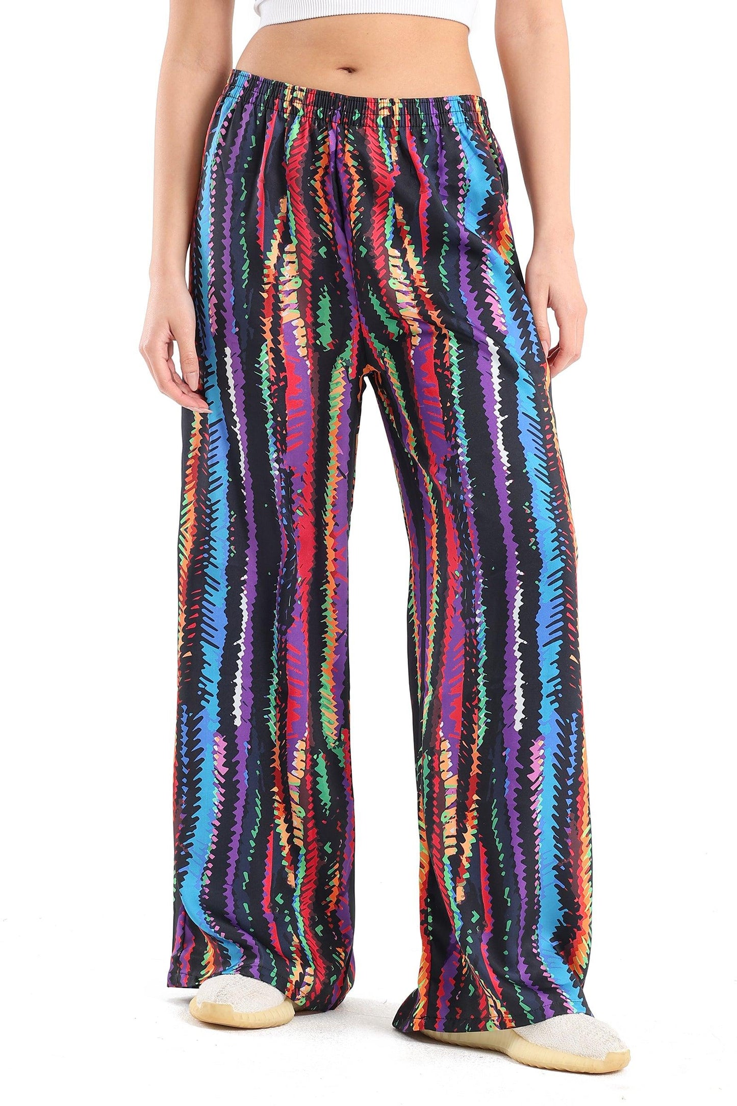 Satin Colored Wide Pants