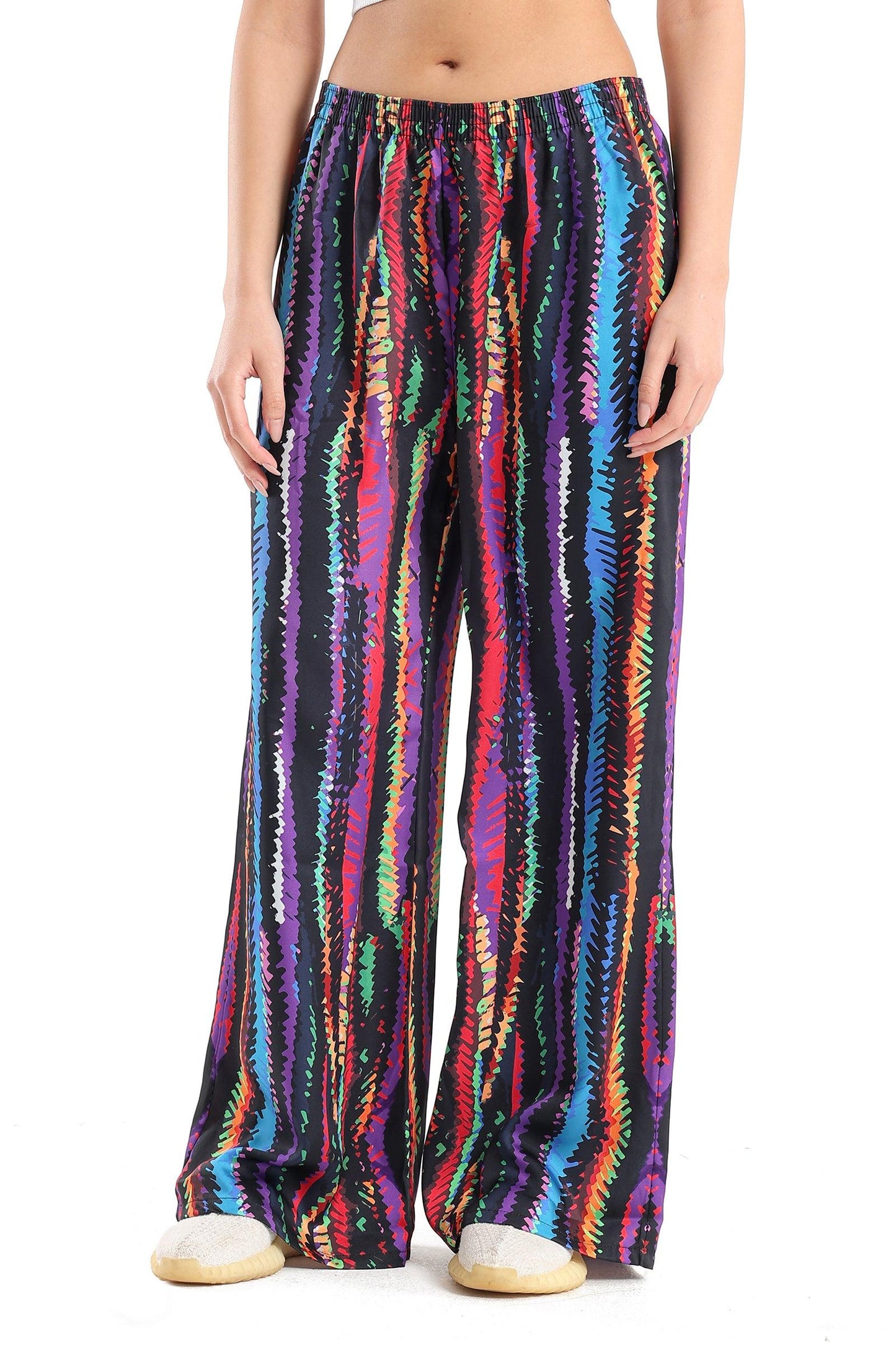 Satin Colored Wide Pants