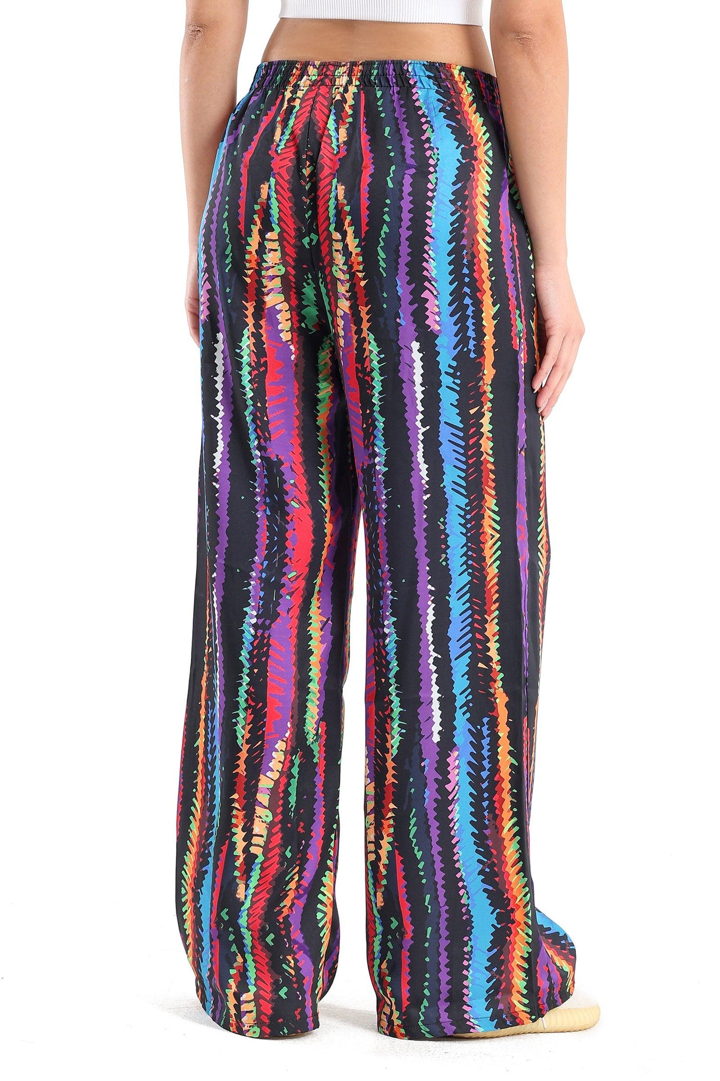 Satin Colored Wide Pants