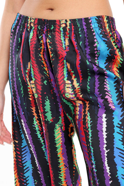 Satin Colored Wide Pants