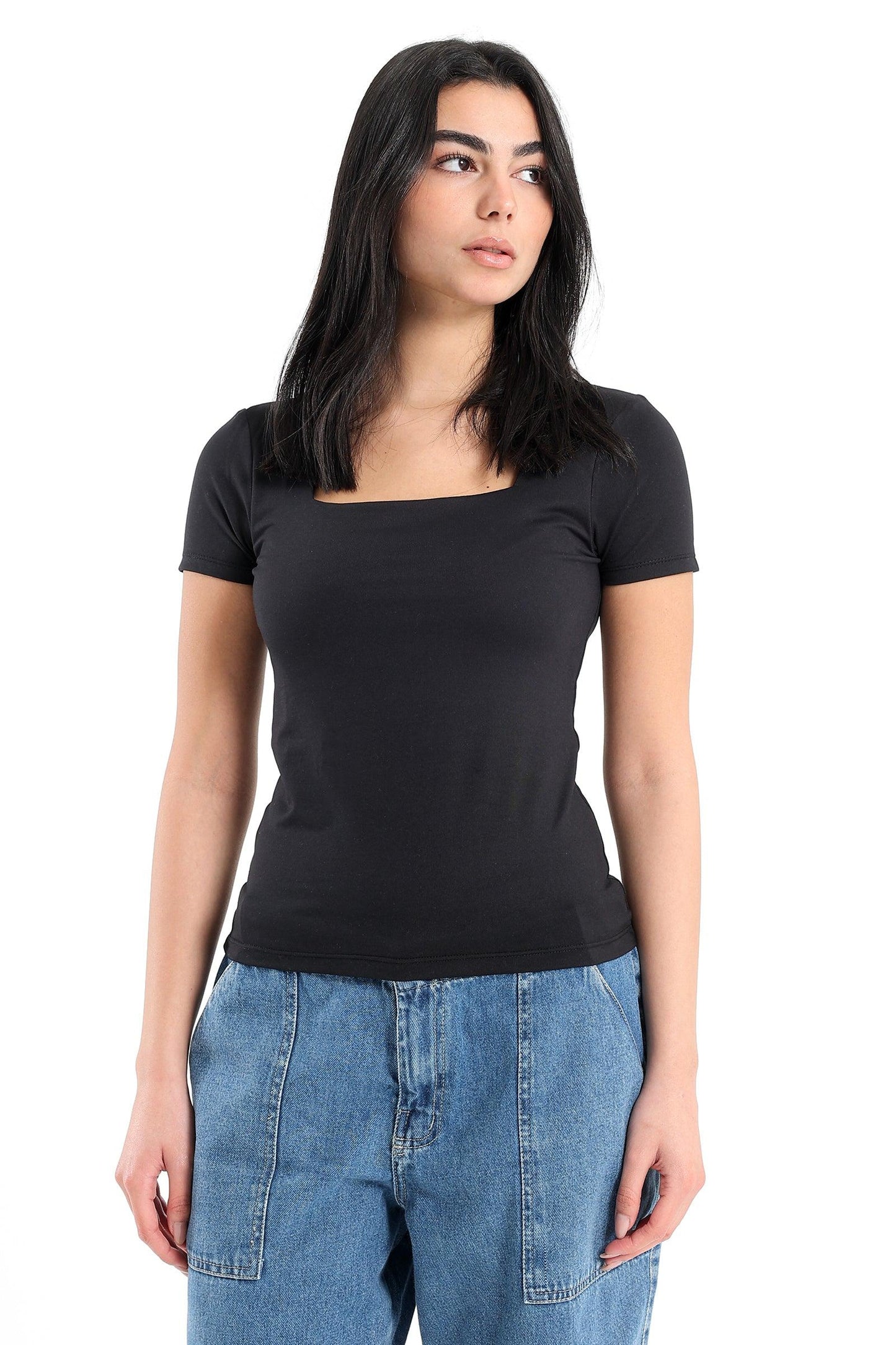 Square Neck Slim Top
