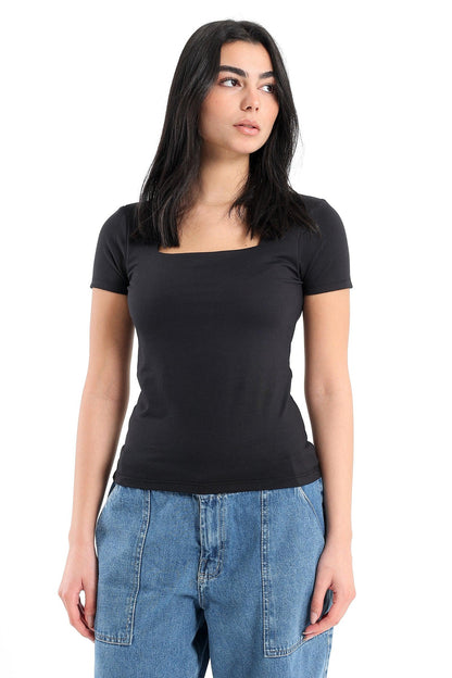 Square Neck Slim Top