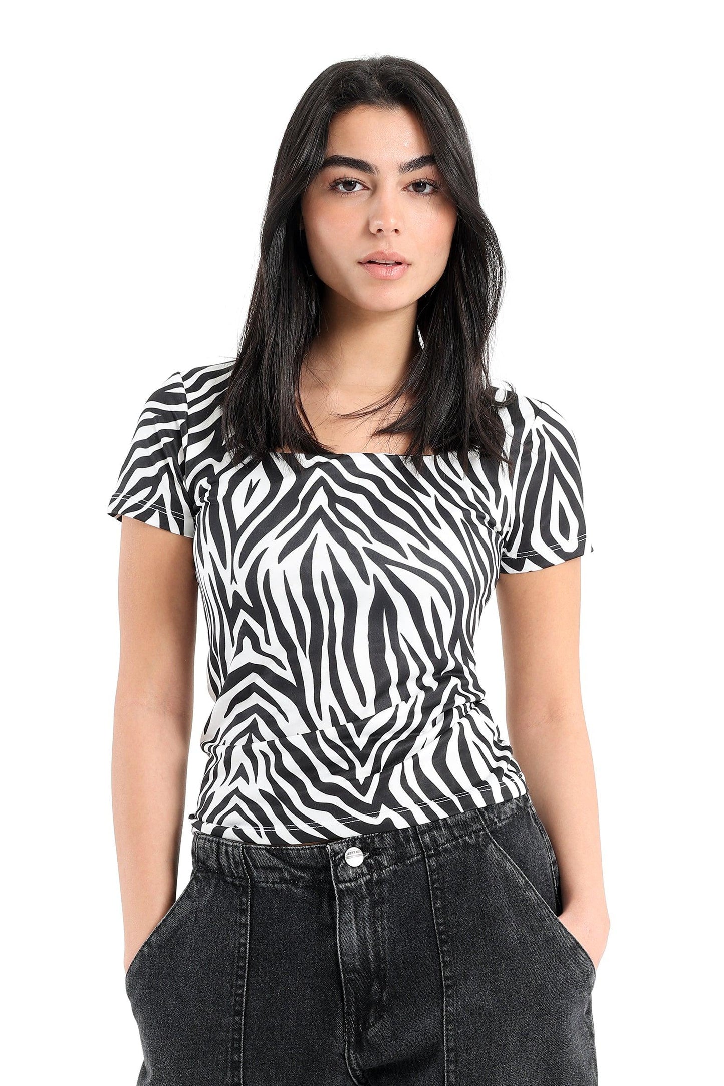 Square Neck Slim Top