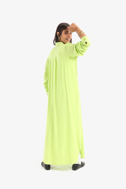 Round Hem Shirt Dress