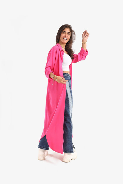 Round Hem Shirt Dress