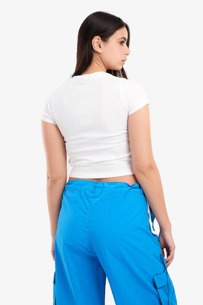 Crop Top with Side Drawstring