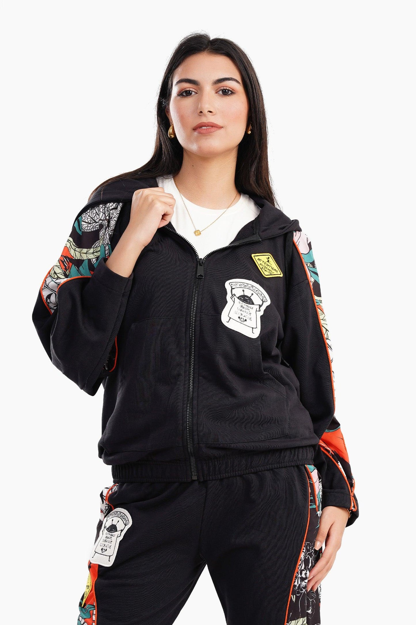 Melton Hooded Lounge Jacket