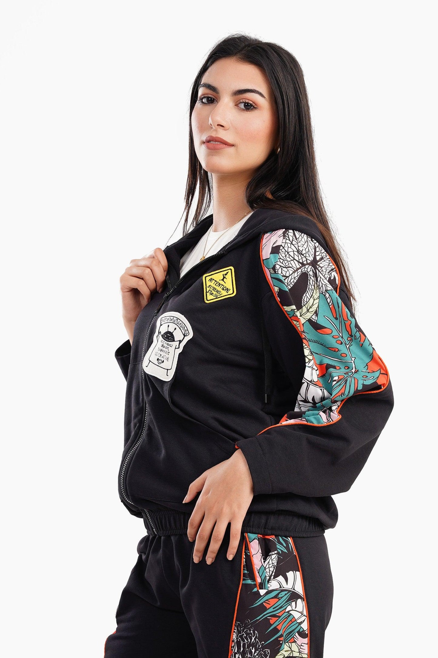 Melton Hooded Lounge Jacket