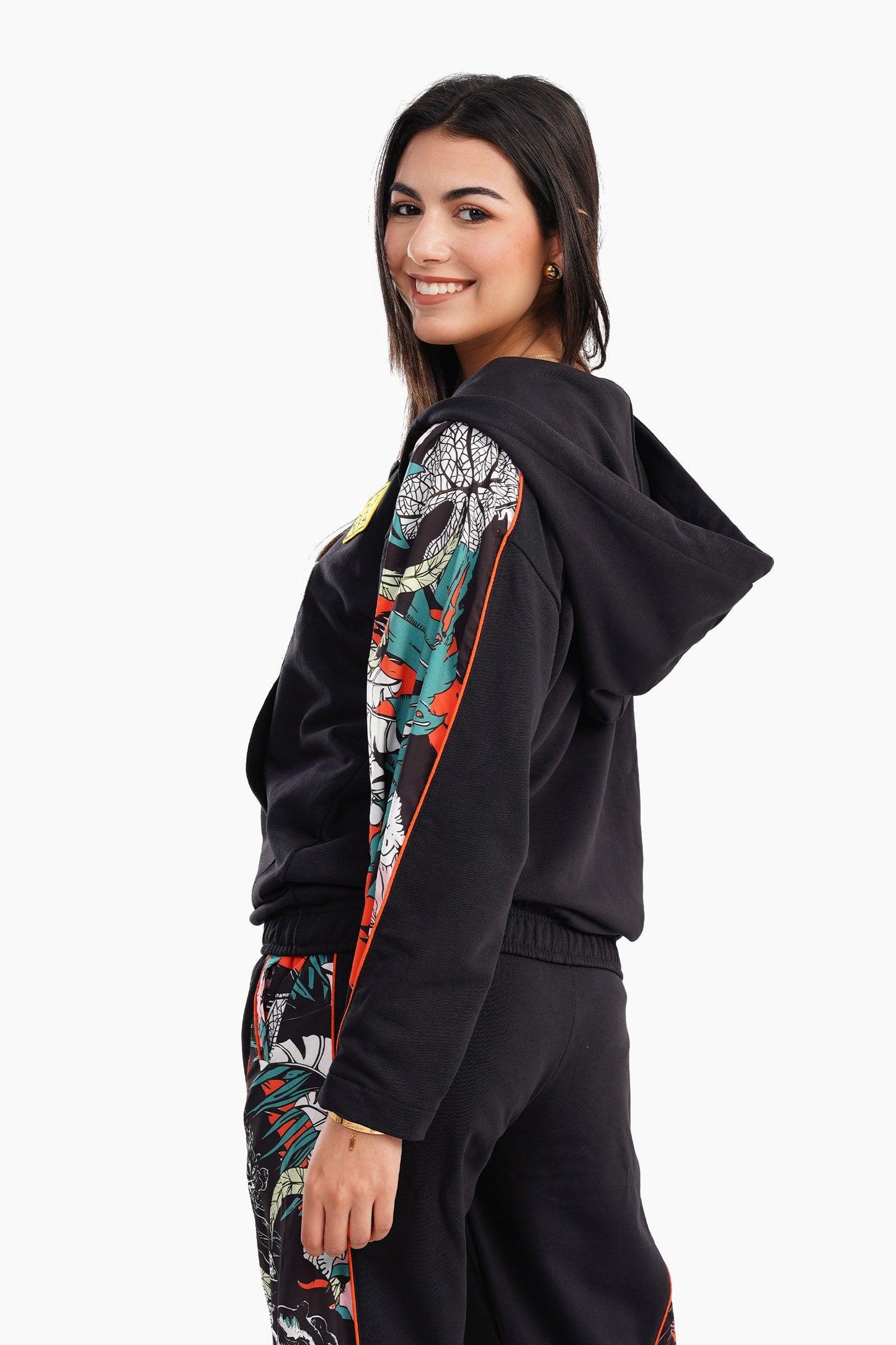 Melton Hooded Lounge Jacket