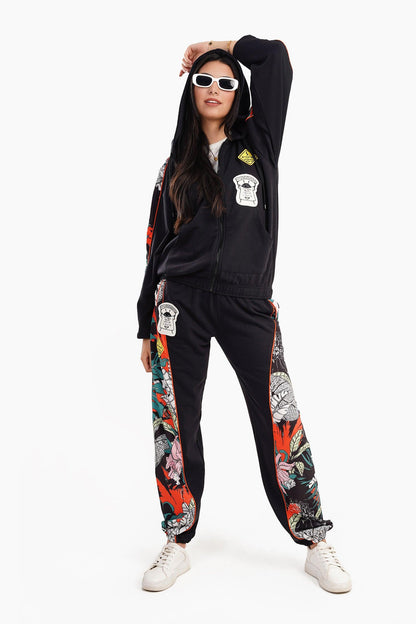 Melton Hooded Lounge Jacket