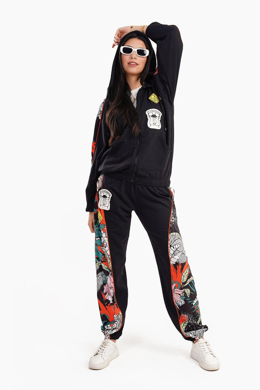 Melton Hooded Lounge Jacket