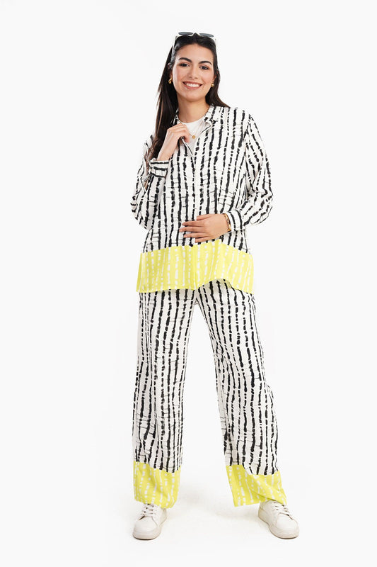 Color Block Striped Shirt