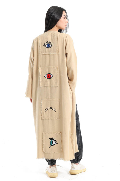 Simple Kimono with 4 Back Patches