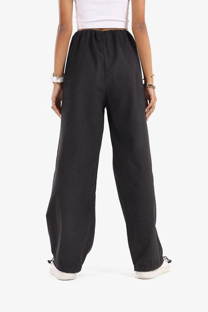 Casual Pants with Drawstring Cuffs