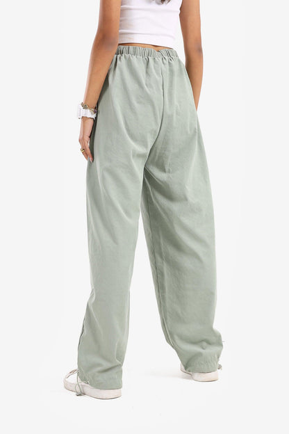 Casual Pants with Drawstring Cuffs