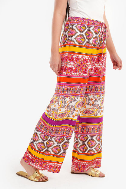Full Printed Voile Pants