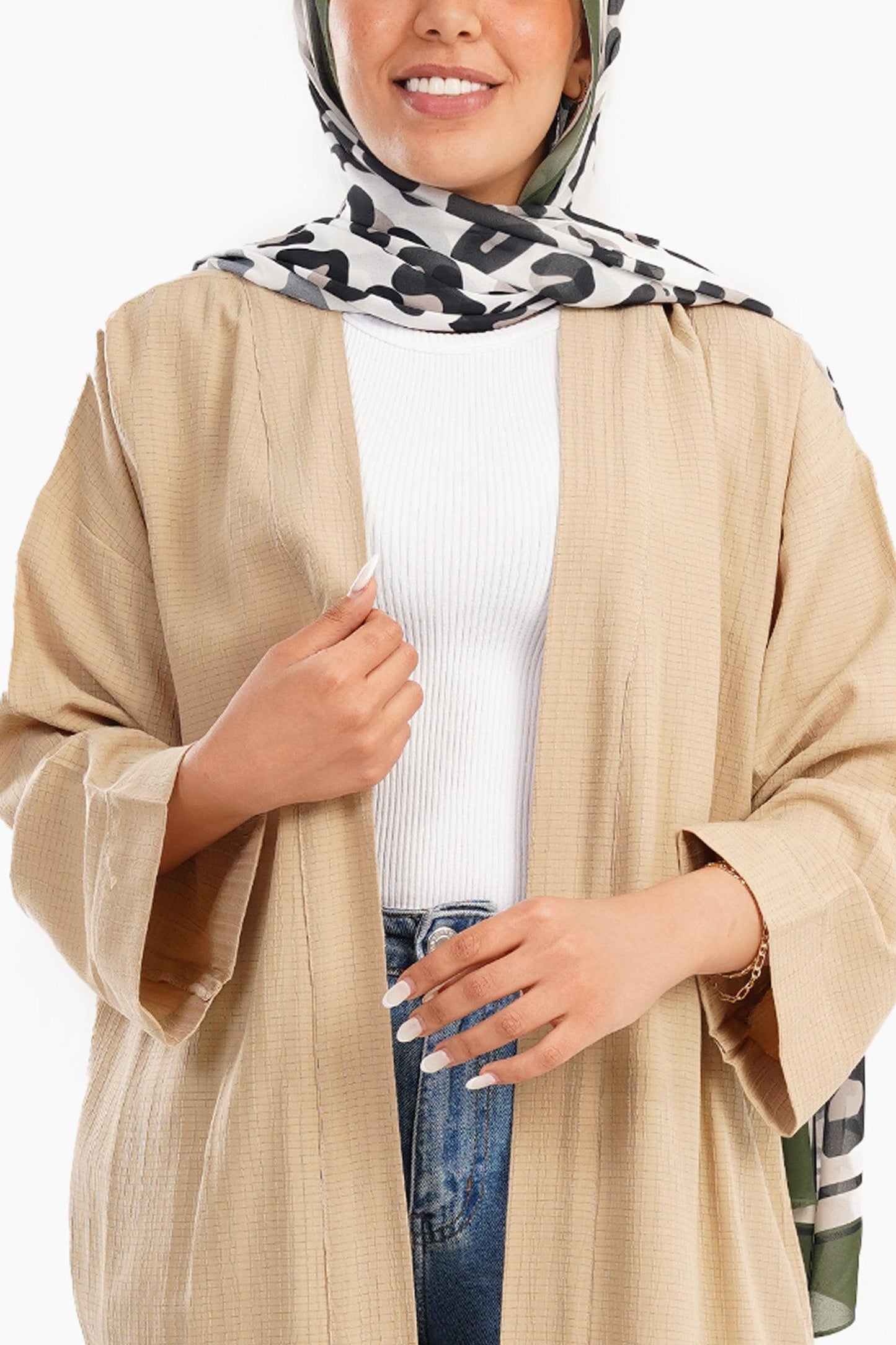 Knee Length Relaxed Fit Kimono