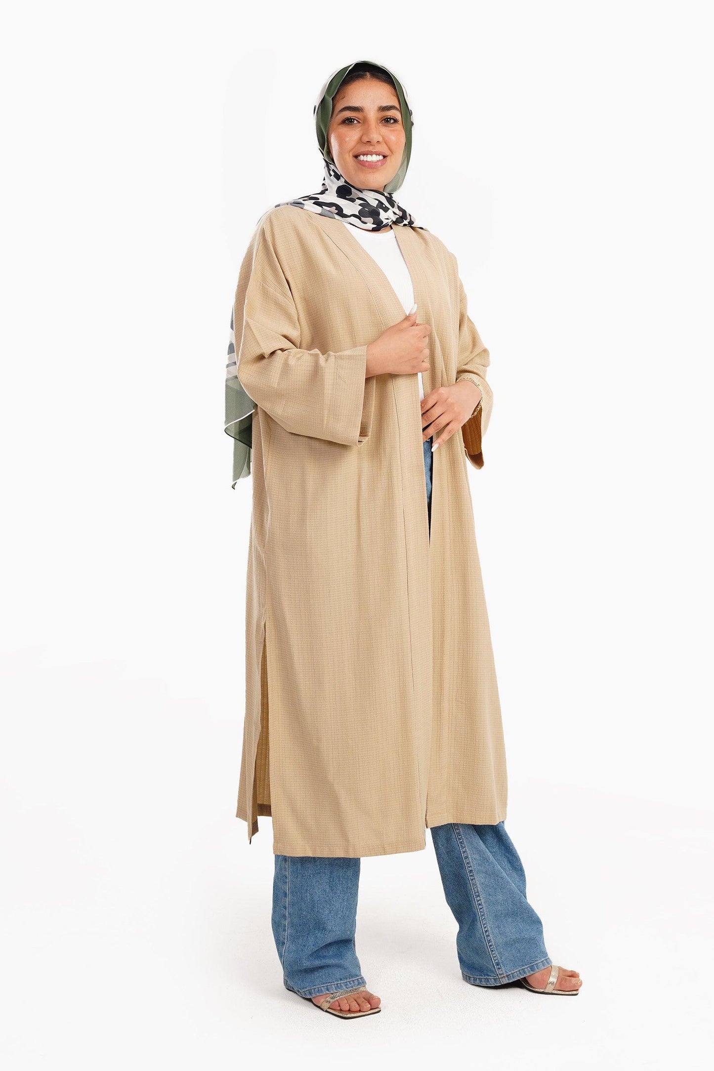 Knee Length Relaxed Fit Kimono