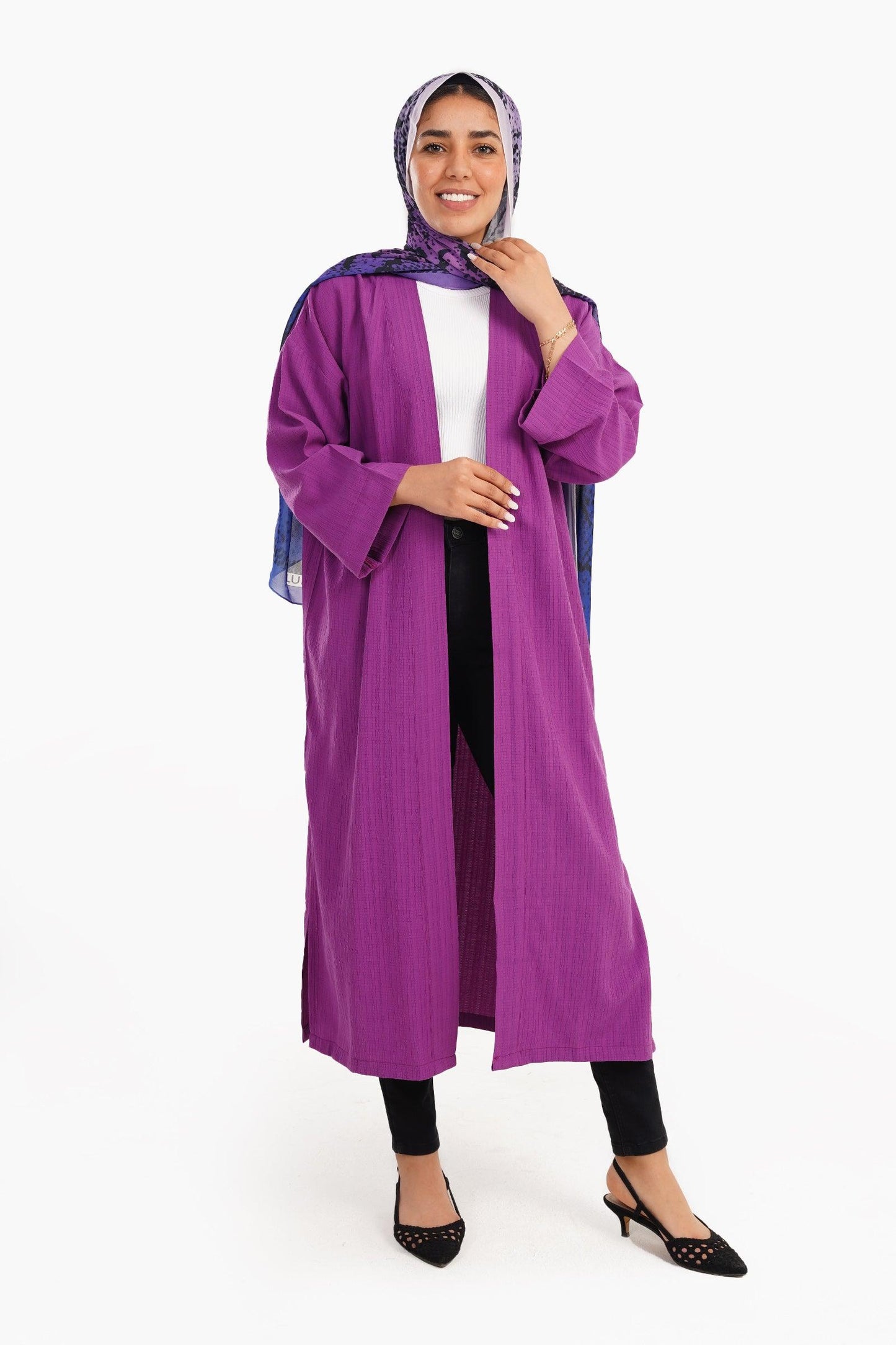 Knee Length Relaxed Fit Kimono