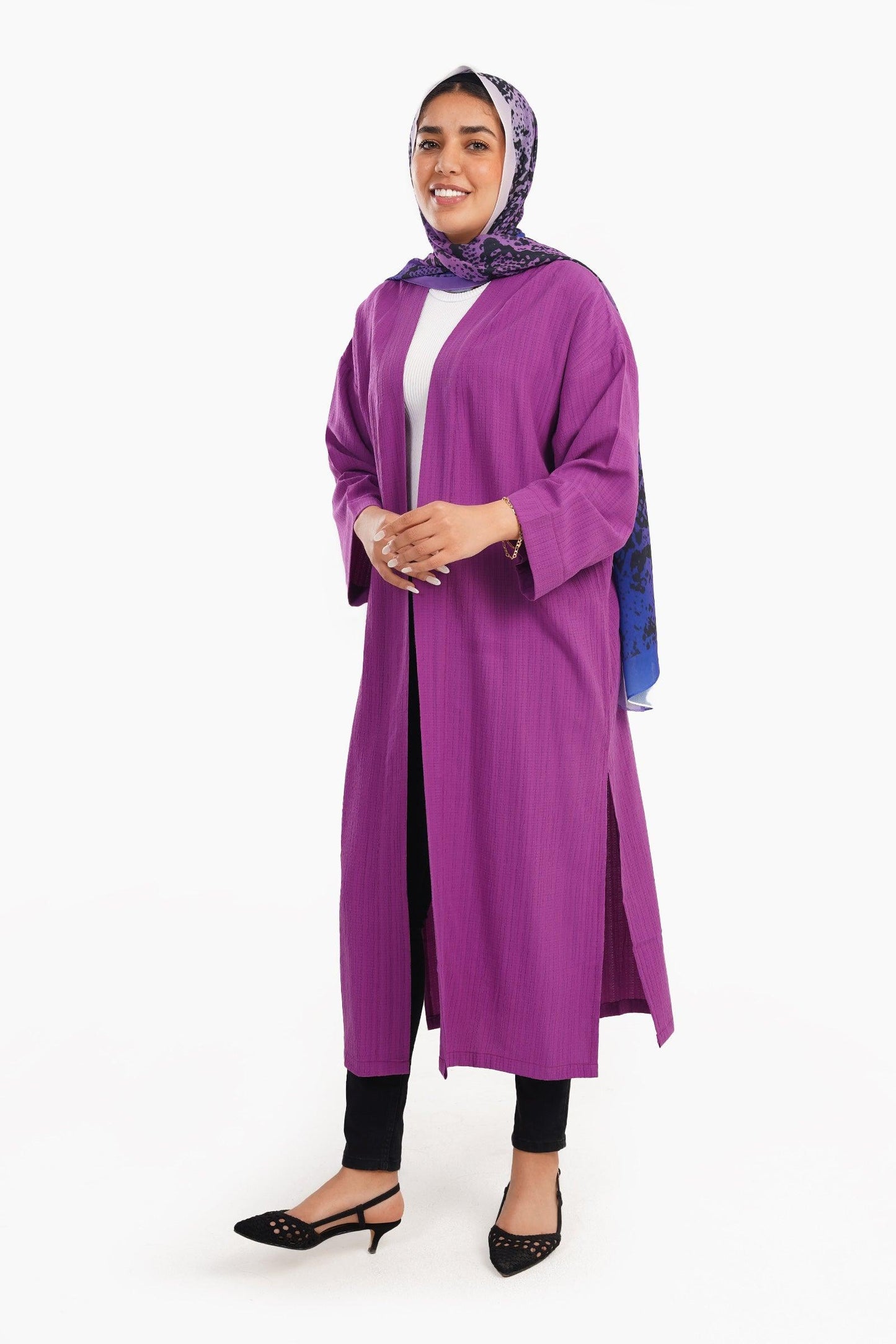 Knee Length Relaxed Fit Kimono