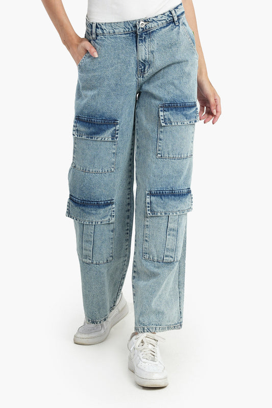 Jeans with 4 Front Flap Pockets