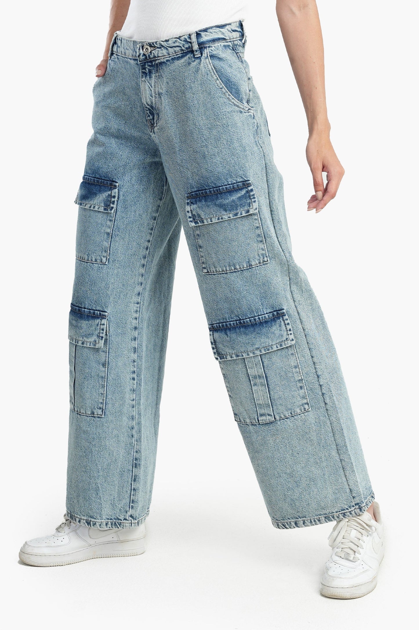 Jeans with 4 Front Flap Pockets