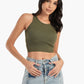 Sleeveless Ribbed Crop Top