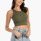 Sleeveless Ribbed Crop Top