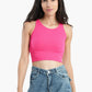 Sleeveless Ribbed Crop Top