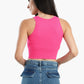 Sleeveless Ribbed Crop Top