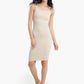 Ribbed Slim Fit Above Knee Dress