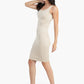 Ribbed Slim Fit Above Knee Dress