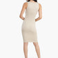 Ribbed Slim Fit Above Knee Dress