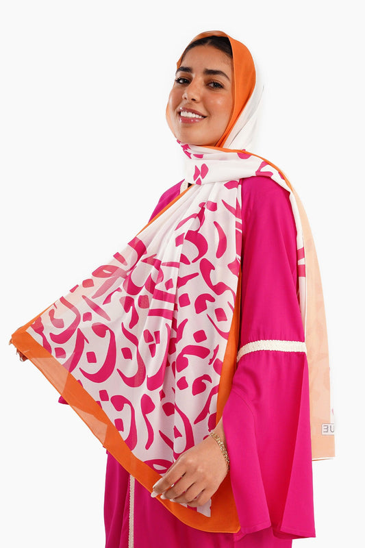 Colorful Chiffon Printed Scarf