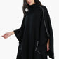 Black Knitted Poncho