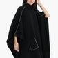 Black Knitted Poncho