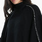 Black Knitted Poncho