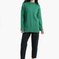 Plain Pullover with Wide Ribbed Hem