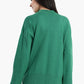 Plain Pullover with Wide Ribbed Hem