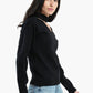 Choker Neck Knitted Pullover