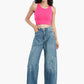 Wide Leg Jeans in Back Flap Pockets