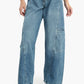 Wide Leg Jeans in Back Flap Pockets